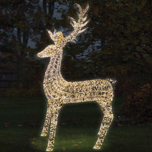 5050642111119 1 Three Kings GoldTwist Light Up Stag Outdoor Christmas Decoration.jpg